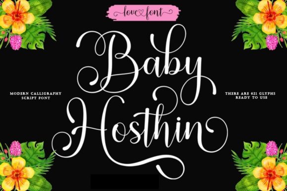 Baby Hosthin: A Luxurious Handwritten Font for Editorial Design