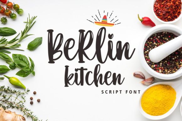 Berlin Kitchen Font for Web Design and Branding