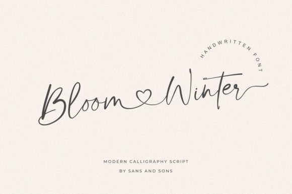 Bloom Winter Font for Digital Campaigns