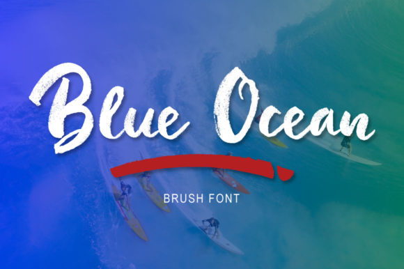 Blue Ocean Font for Handmade Creations
