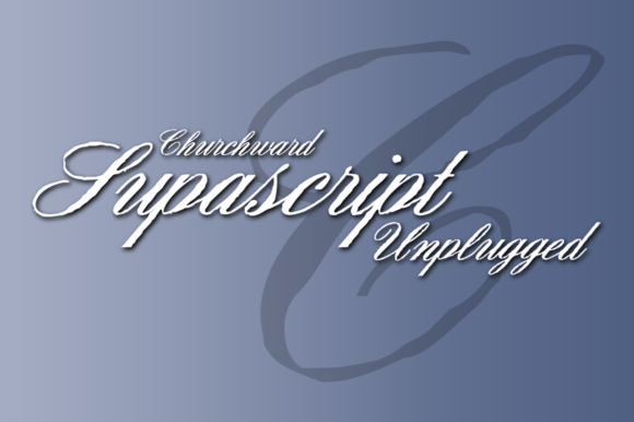 Churchward Supascript for Editorial Design and Branding