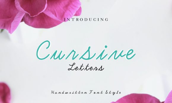 Cursive Letters: A Handwritten Typeface for Editorial Elegance