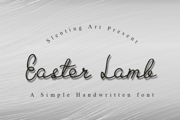 Easter Lamb: A Script Font for Thoughtful Editorial Design