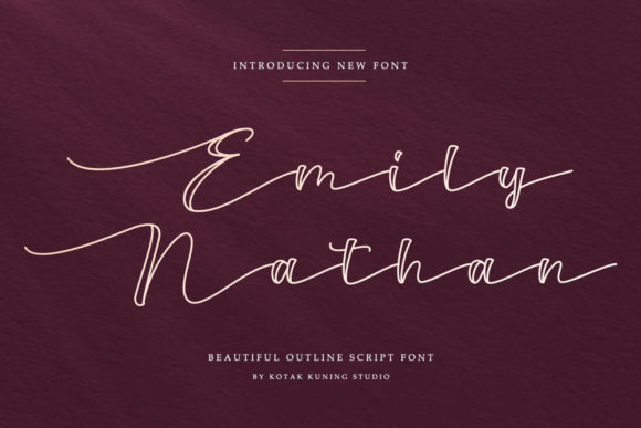 Emily Nathan: A Script Font for Thoughtful Design