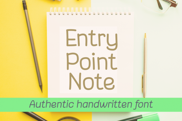 Entry Point Note: A Handwritten Font for Modern Web Design