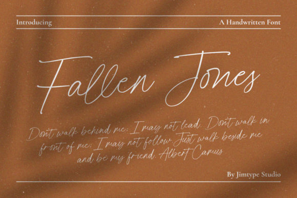 Fallen Jones: A Handwritten Font for Personalized Branding