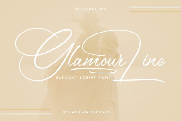 Glamour Line Font for Campaign Design
