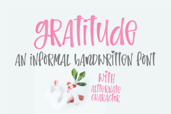 Gratitude: A Handwritten Font That Elevates Editorial Design
