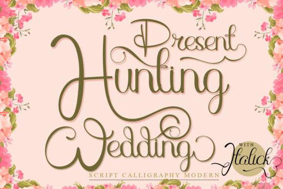 Hunting Wedding Font for Campaign Design