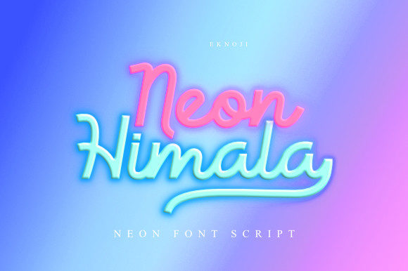 Neon Himala: A Handwritten Font for Romantic Design Projects