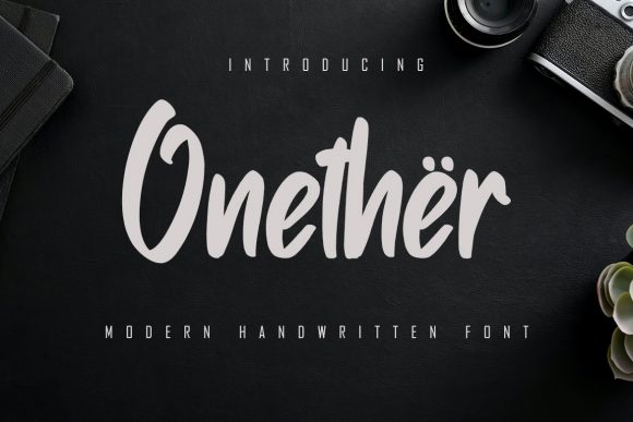 Onether: A Handwritten Font That Elevates Your Craft Creations
