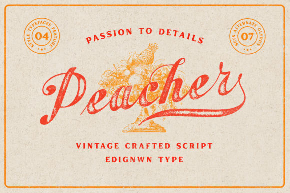 Peacher Font for Web Design: A Stylish Display Typeface