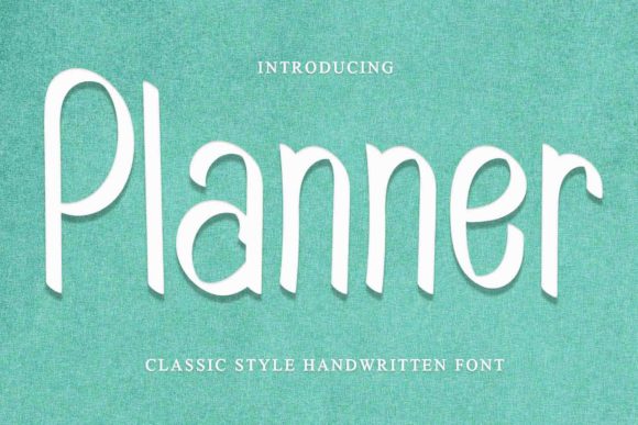 Planner Font for Modern Web Design