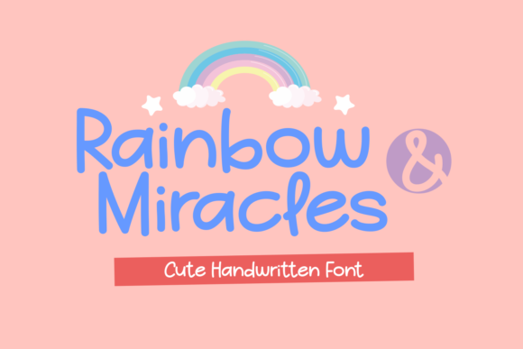 Rainbow and Miracles Font for Editorial Design