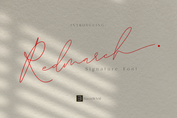 Redmarch: A Stylish Script Font for Modern Web Design