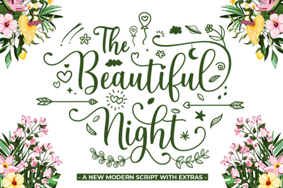 The Beautiful Night Typeface for Web Design