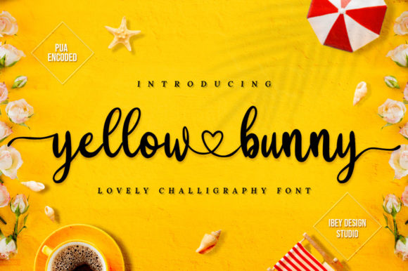 Yellow Bunny: A Luxurious Script Font for Digital Projects